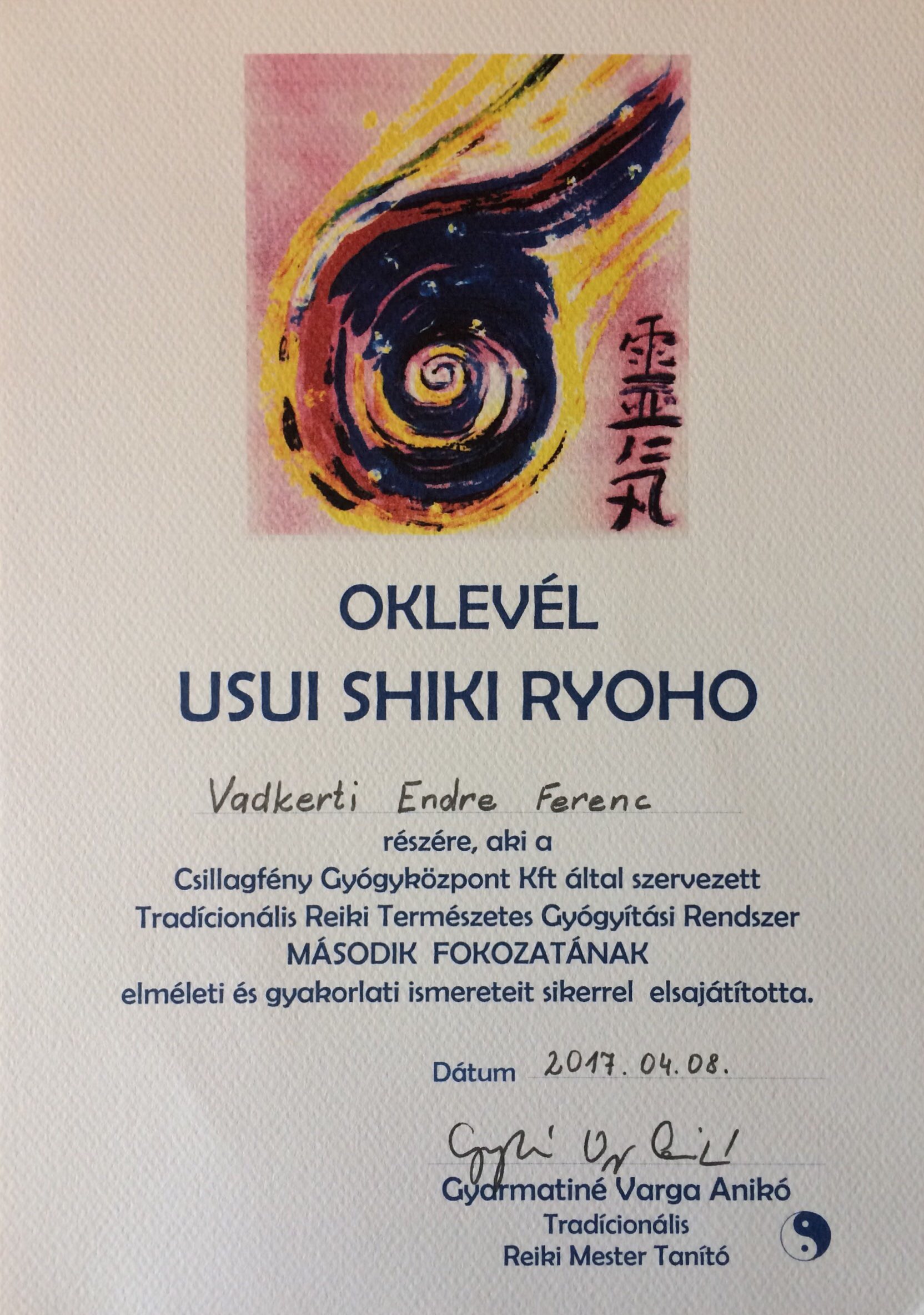 Oklevél 4